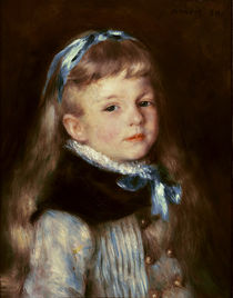 A. Renoir, Mademoisellle Grimprel mit blauem Haarband von klassik art