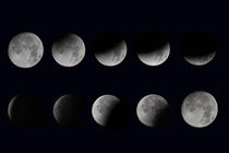 Mondfinsternis 2015 in Phasen  von Christoph  Ebeling