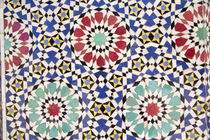Africa, Morocco, Fes, Fes Medina, Tiles in Morocco are also ... von Danita Delimont