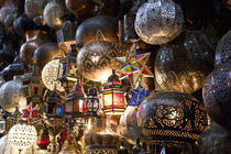 Lanterns for sale in the Souk, Marrakech, Morocco by Danita Delimont