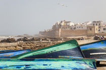 Boats & city walls, Essaouira, Morocco von Danita Delimont