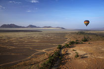 Aerial view of Hot air balloon over Namib Desert, near Sesri... by Danita Delimont