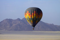 Aerial view of Hot air balloon over Namib Desert, near Sesri... von Danita Delimont