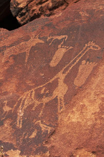 Ancient rock etchings, Twyfelfontein UNESCO World Heritage S... von Danita Delimont