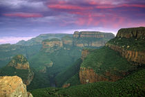Blyde River Canyon at sunset, Mpumalanga, South Africa. by Danita Delimont