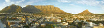 Cape Town cityscape with Table Mountain, Devils Peak and Lio... by Danita Delimont