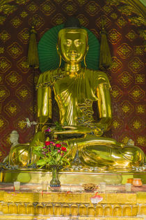 Yangon. Sule Pagoda. Golden Buddha. by Danita Delimont