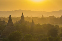 Bagan. Temples at sunset. by Danita Delimont