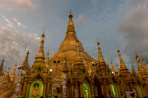 Sunset at Shwedagon Pagoda by Danita Delimont