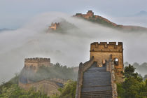 Great Wall of China on a Foggy Morning by Danita Delimont