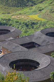 Tianluokeng Tulou cluster, UNESCO World Heritage site, Fujian, China by Danita Delimont