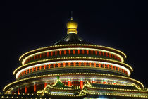 Renmin Square Chongqing Sichuan China at Night von Danita Delimont