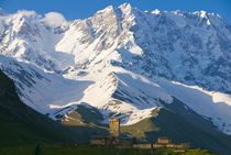 Fortified village of Ushguli, Svanetia, Unesco World Heritag... by Danita Delimont