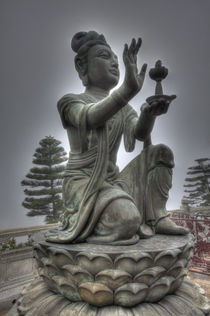 Statues at the Big Budda grounds by Danita Delimont