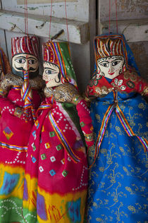 Kathputli, traditional Rajasthani puppets, Pushkar, Rajasthan, India. von Danita Delimont