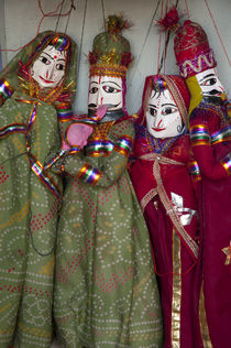 Kathputli, traditional Rajasthani puppets, Pushkar, Rajasthan, India. von Danita Delimont