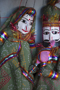 Kathputli, traditional Rajasthani puppets, Pushkar, Rajasthan, India. by Danita Delimont
