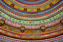 Painted ceiling of Shree Laxmi Narihan Ji Hindu Temple, Jaip... by Danita Delimont