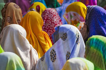 Women in colorful saris gather together, Jhalawar, Rajasthan, India by Danita Delimont