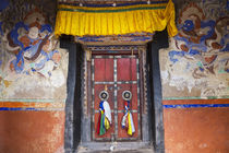 Doorway, Matho Monastery, nr Leh, Indus Valley, Ladakh, India by Danita Delimont