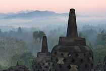 Borobudur at dawn, UNESCO World Heritage site, Java, Indonesia von Danita Delimont