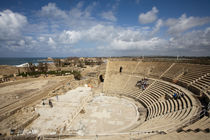 The Theater of Caesarea founded on the shores of the Mediter... by Danita Delimont