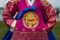 Traditional dressed of a Korean woman, Gyeongbokgung Palace,... by Danita Delimont