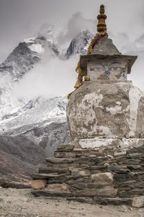 Stupa near Dingbochhe, Nepal. by Danita Delimont