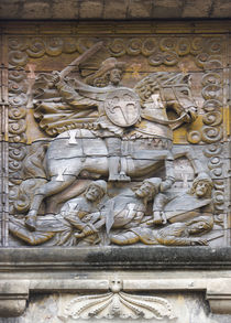 Bas relief on fort gate of Fort Santiago, Manila, Philippines by Danita Delimont