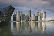 Singapore, skyline with the Louis Vuitton floating shop by Danita Delimont