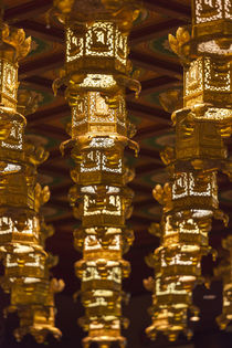 Singapore, Chinatown, Buddha Tooth Relic Temple, lanterns by Danita Delimont