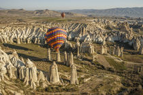 Aerial view of hot air balloons, Cappadocia, Central Anatolia, Turkey von Danita Delimont