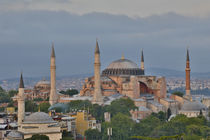 View of Haghia Sophia in evening light, Istanbul, Turkey by Danita Delimont