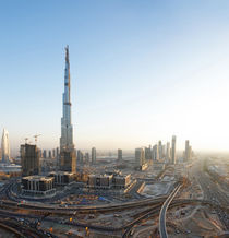 Buildings along Sheikh Zayed Road, Dubai, United Arab Emirates by Danita Delimont
