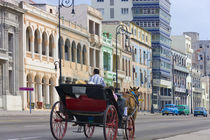 Horse carriage on the street, Havana, UNESCO World Heritage site, Cuba by Danita Delimont