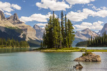 Canada, Alberta, Jasper National Park, Maligne Lake and Spirit Island by Danita Delimont