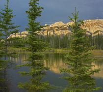 Miette Range and Talbot Lake, Jasper National Park, Alberta, Canada by Danita Delimont