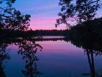 Canada, Ontario, Quetico Park, Lake Agnes wilderness sunset ... by Danita Delimont