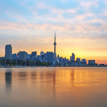 Toronto Skyline at sunrise by Danita Delimont