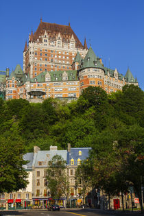 Canada, Quebec, Quebec City, lower old town with Chateau Fro... by Danita Delimont
