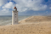 Denmark, Jutland, Lonstrup, Rudbjerg Knude Fyr Lighthouse, s... by Danita Delimont
