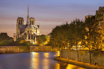 Cathedral Notre Dame along River Seine, Paris, France. von Danita Delimont