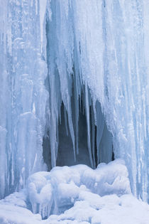 The frozen Schleierfaelle in Bavaria, Germany by Danita Delimont