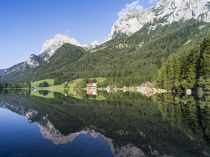The romantic lake Hintersee at the NP Berchtesgaden, Germany von Danita Delimont