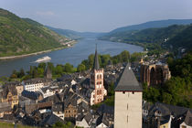 View over Bacharach, Rhine Valley, Germany by Danita Delimont