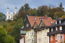 Germany, Bavaria, Bad Tolz, town view towards Kalvarienberg hill von Danita Delimont
