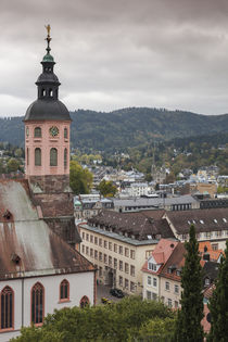 Germany, Baden-Wurttemburg, Baden-Baden, elevated town view von Danita Delimont