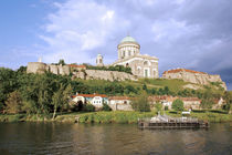 Basilica at a riverbank, Esztergom Basilica, Esztergom, Hungary by Danita Delimont