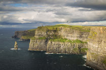 Setting sunlight over Cliffs of Moher, County Clare, Republi... by Danita Delimont