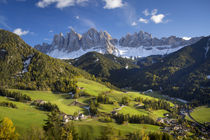 Autumn afternoon over Val di Funes, Santa Maddalena and the ... by Danita Delimont